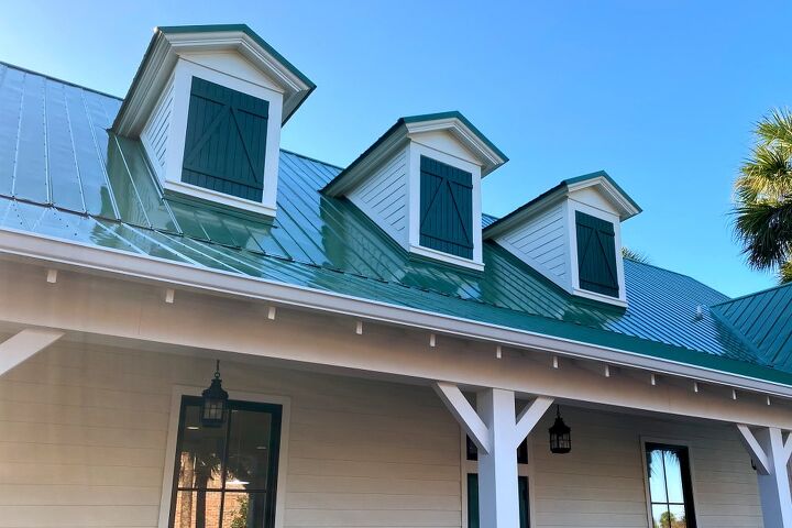 给绿色屋顶的房子刷最好的颜色