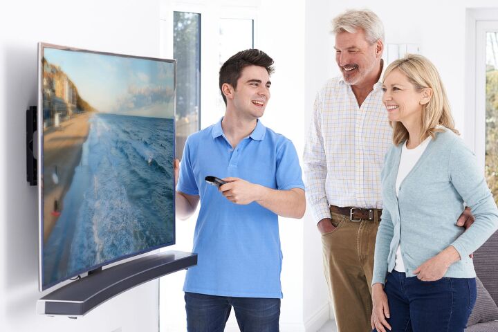 你能安装一个弯曲的电视在墙上吗