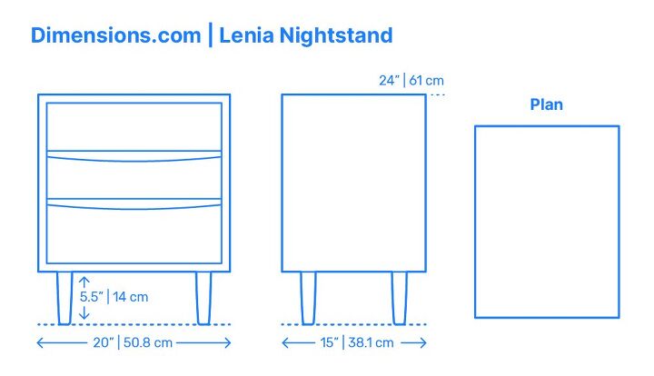 床头柜尺寸